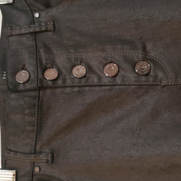 White House Black Market 59% Modal Chocolate Button-fly Slacks - #59-T💛 - Picture 3 of 9